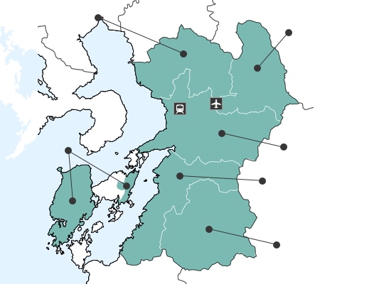 Kumamotoの地図