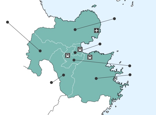 Oitaの地図