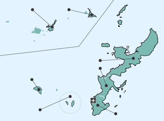 Okinawaの地図